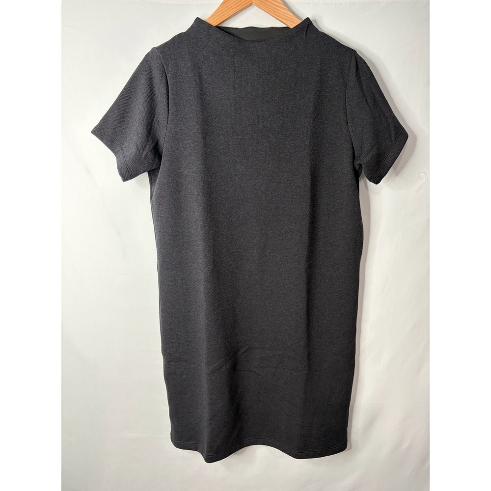 Arcteryx Womens Laina Dress Sz S Petite Charcoal Gray Technical Knit Shift Warm